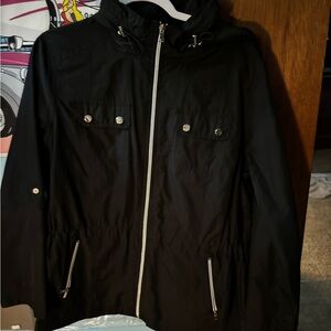 Dope windbreaker that turns into removable hoodie